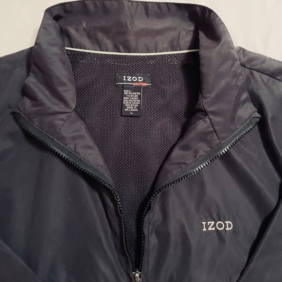Izod Short Sleeve Men Jacket Windbreakers Size L - Picture 2 of 5